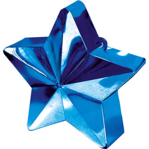 Kék Blue csillag alakú léggömb, lufi súly