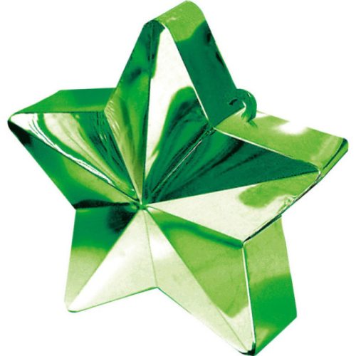 Zöld Green csillag alakú léggömb, lufi súly