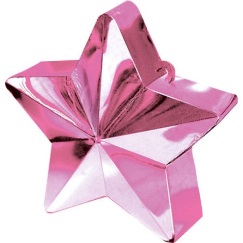Rózsaszín Pink csillag alakú léggömb, lufi súly