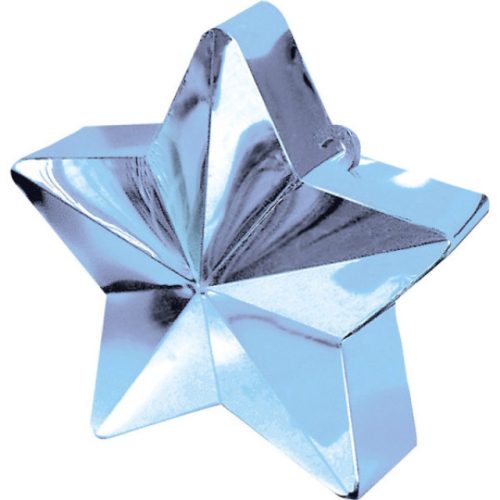 Kék Light Blue csillag alakú léggömb, lufi súly