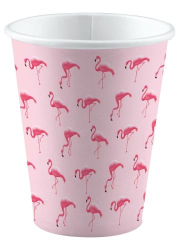 Flamingó papír pohár 8 db-os 250 ml