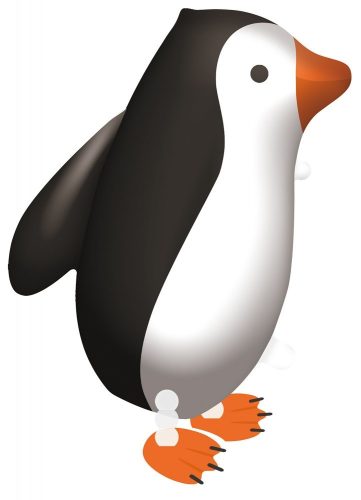 Pingvin sétáló fólia lufi 57 cm