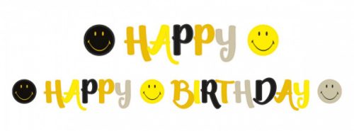 Smiley Originals, Emoji Happy Birthday felirat 180 cm