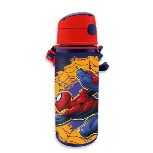 Pókember Web-Slinger alumínium kulacs akasztóval 600 ml