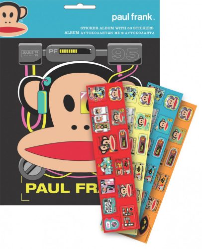 Paul Frank matricás album 50 db matricával