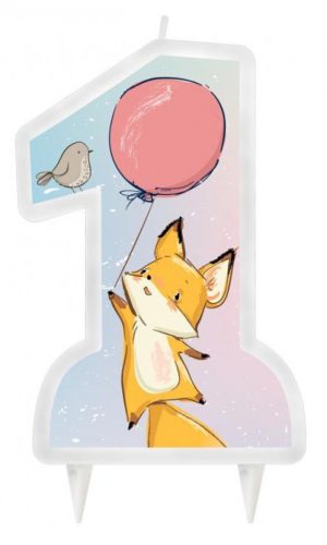 First Birthday Fox, Első születésnap róka tortagyertya