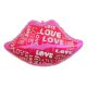 Szerelem Lips fólia lufi 62 cm