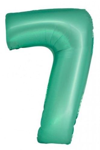 Menta 7-es Mint Mat szám fólia lufi 76 cm