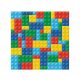 Lego mintázatú Colorful Bricks szalvéta 20 db-os 33x33 cm