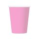 Rózsaszín Solid Pink papír pohár 6 db-os 270 ml