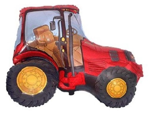 Traktor Red fólia lufi 61 cm (WP)