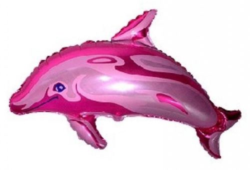 Delfin Pink fólia lufi 61 cm (WP)