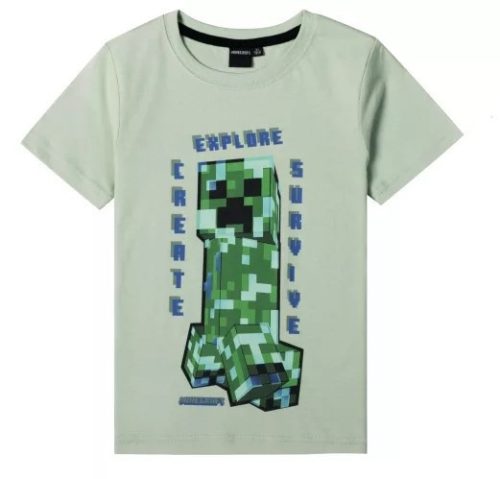 Minecraft gyerek rövid póló, felső 8 év/128 cm