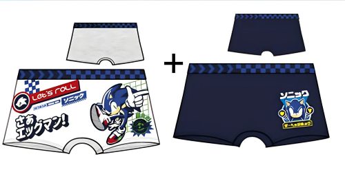 Sonic a sündisznó gyerek boxeralsó 2 darab/csomag 3/4 év