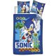 Sonic a sündisznó Coin Chase ágyneműhuzat 140×200cm, 63×63 cm microfibre