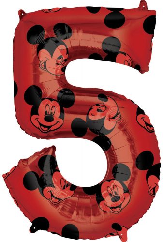 Disney Mickey Fólia lufi 5-ös 66 cm