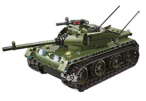 QMAN® 54003 | technic-kompatibilis távirányítós építőjáték | 418 db építőkocka | Panther tank (app + controller)