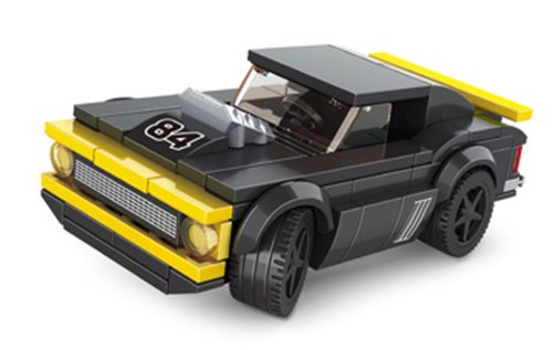 WANGE® 2884 | lego-kompatibilis építőjáték | 119 db építőkocka | Supercar fekete/sárga sportkocsi