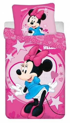 Disney Minnie Hello ágyneműhuzat 140×200cm, 70×90 cm microfibre