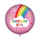 Rainbow Birthday Girl fólia lufi 46 cm