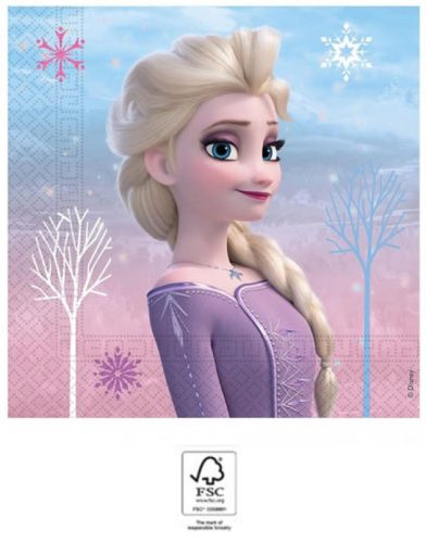 Disney Frozen II Wind Spirit, Disney Jégvarázs szalvéta 20 db-os 33x33 cm FSC