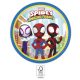 Pókember Spidey papírtányér 8 db-os 23 cm FSC