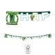 Minecraft Green Happy Birthday felirat FSC 2 m