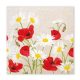 Virág Daisies Poppies szalvéta 20 db-os, 33x33 cm FSC