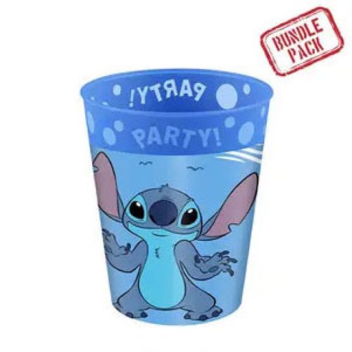 Disney Lilo és Stitch, A csillagkutya Angel micro prémium műanyag pohár szett 4 db-os 250 ml