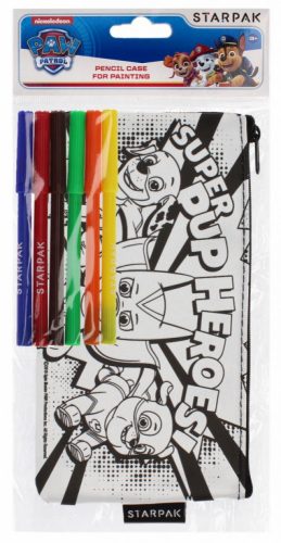 Mancs Őrjárat színezhető tolltartó
